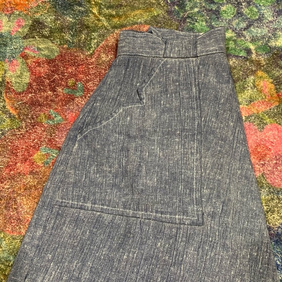 True Vintage 70s Wrap Skirt, S, Pockets! - Picture 7 of 11